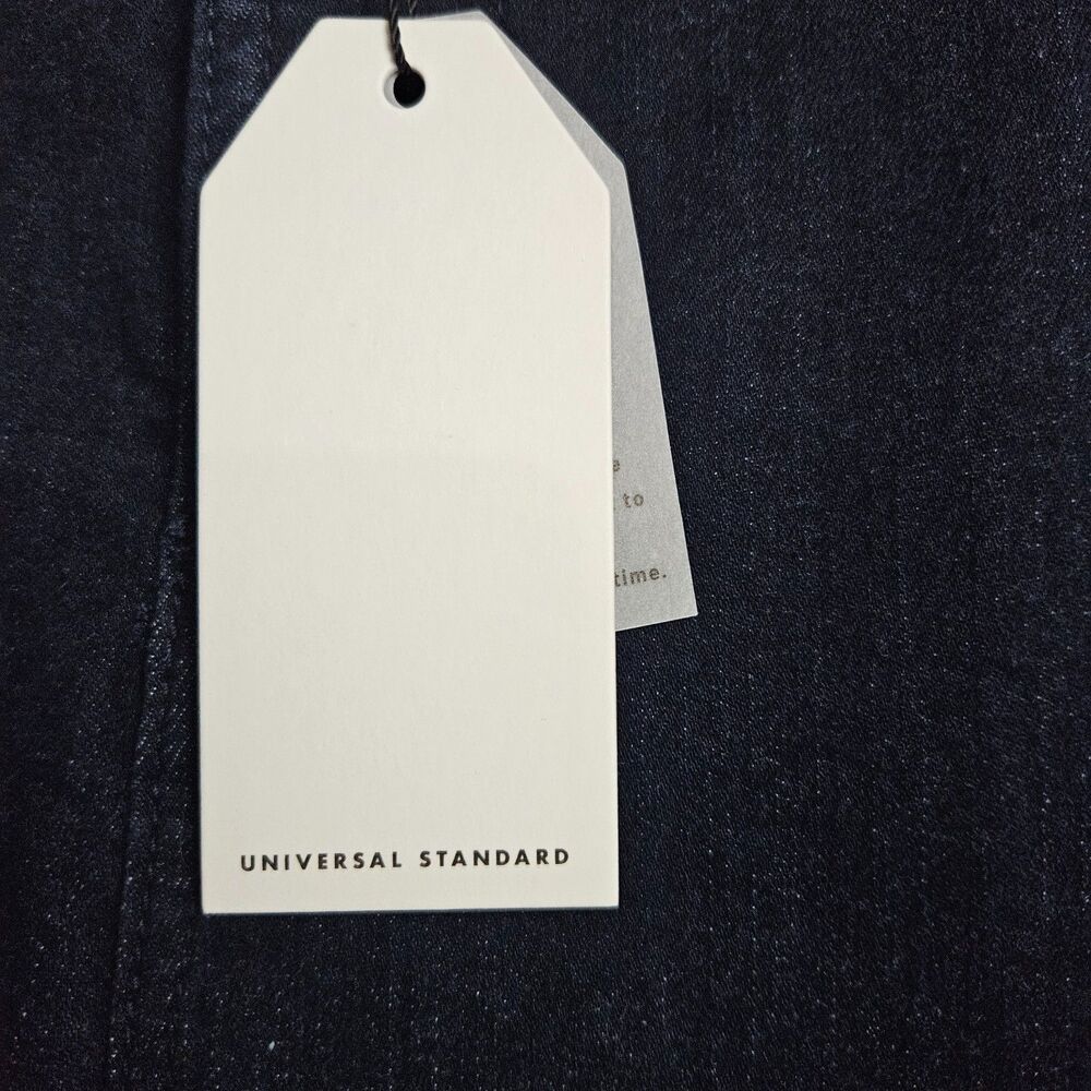 New Universal Standard Flare Sava High Rise Indigo Sz 16 Tall 33" Inseam - Picture 5 of 10